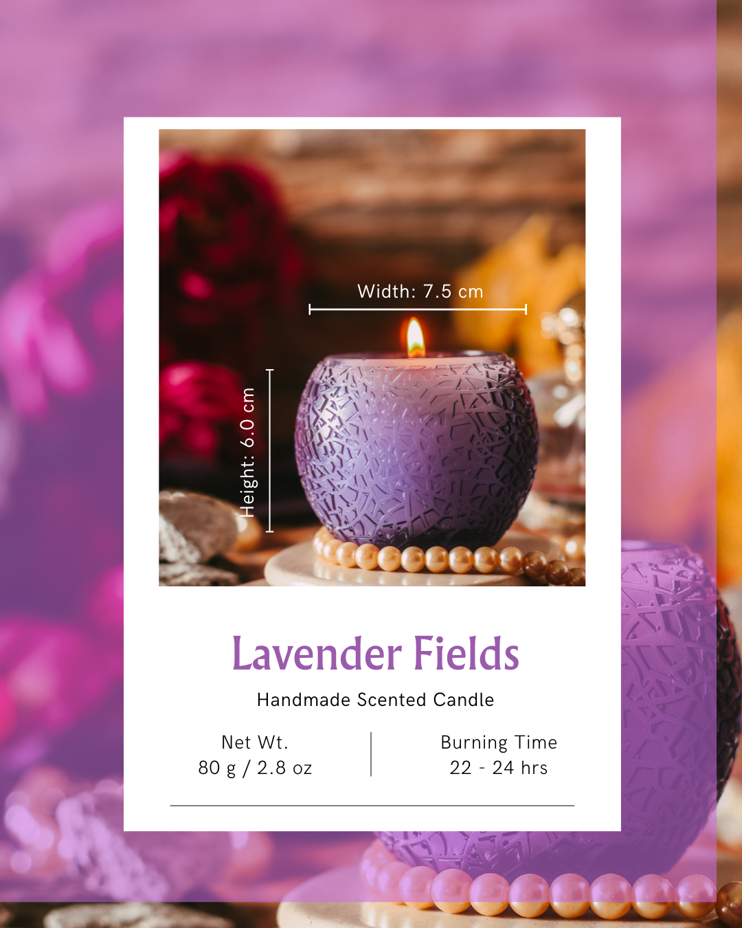 French Lavender Scented Candle