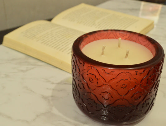 Floral Pot Custom Candle