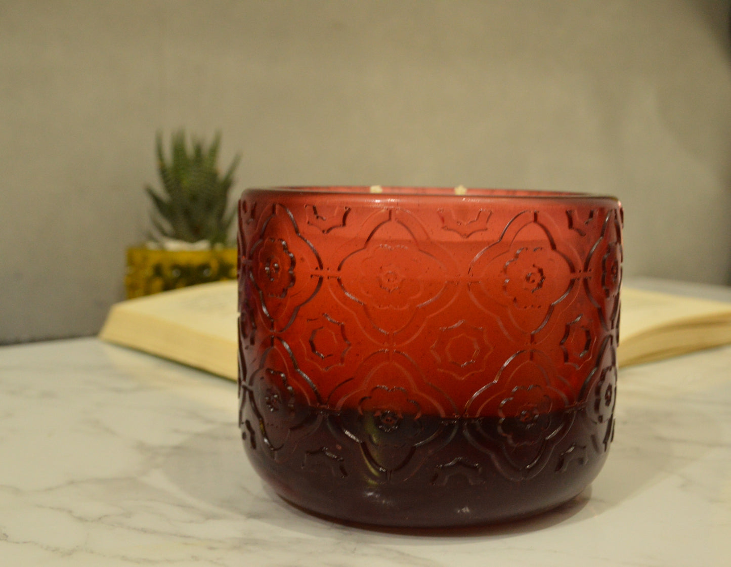 Floral Pot Custom Candle