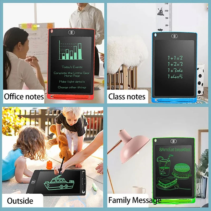 LCD Writing Tablet Paperless Notepad (Multi-Color)